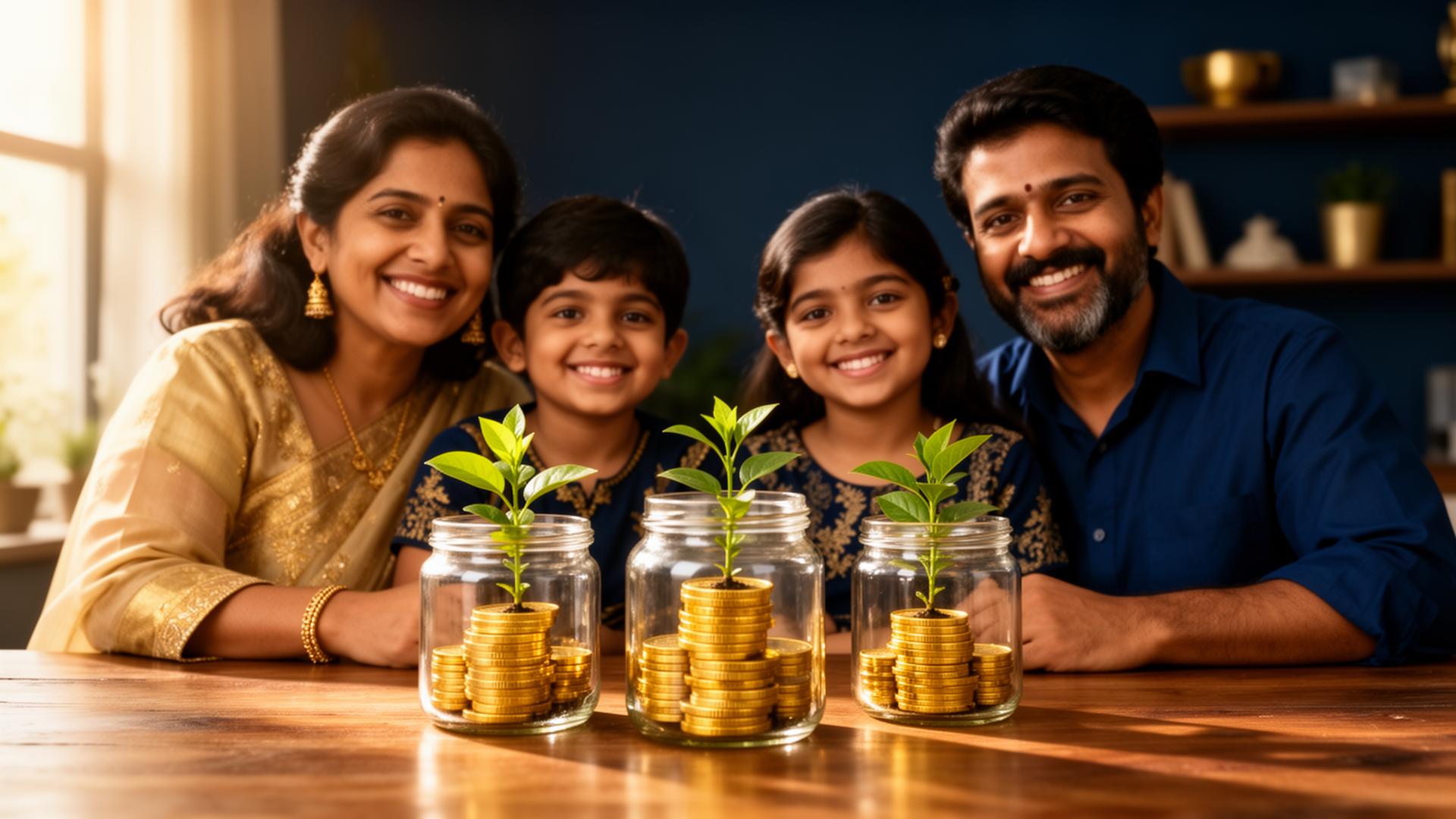 Indian family planning their financial future together